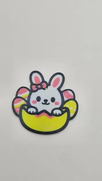 Móc khóa Thỏ Phục Sinh nở từ trứng siêu dễ thương - Image 2