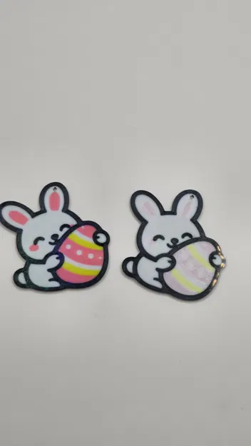 Móc khóa Thỏ ôm trứng Phục sinh dễ thương - Image 4