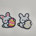 Móc khóa Thỏ ôm trứng Phục sinh dễ thương - Thumbnail 4