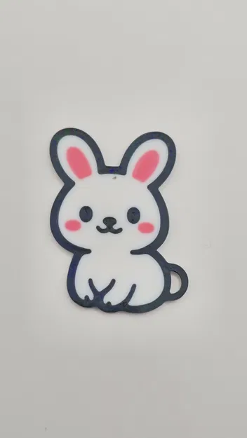 Móc khóa Thỏ con đáng yêu (Cute Bunny Keychain) - Image 2