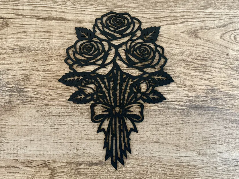 Mẫu trang trí bó hoa hồng - Image 2