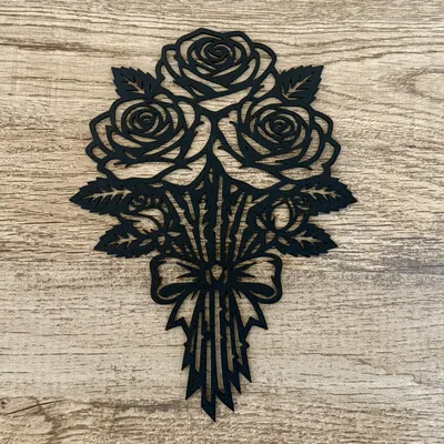 Mẫu trang trí bó hoa hồng