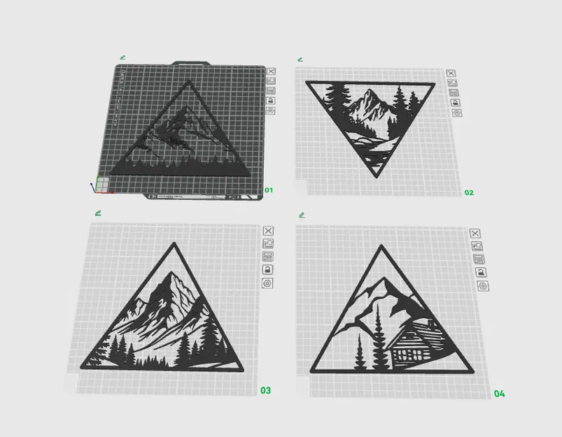 Tranh treo tường hình tam giác - Trang trí không gian sống phong cách tối giản - Image 3