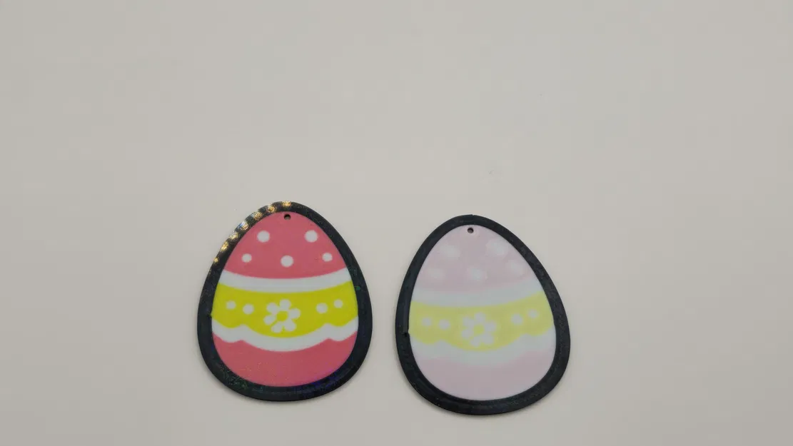 Móc khóa trứng Phục sinh đính hoa – Móc khóa quả trứng mùa xuân - Image 2