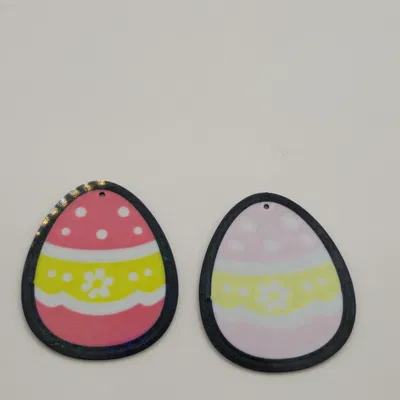 Móc khóa trứng Phục sinh đính hoa – Móc khóa quả trứng mùa xuân