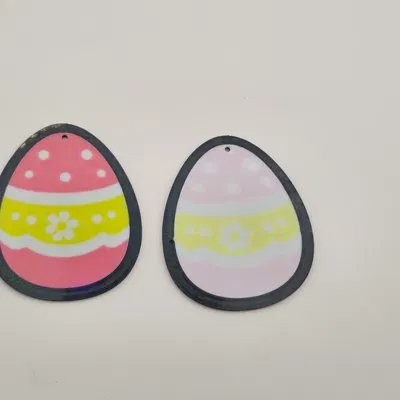 Móc khóa trứng Phục sinh đính hoa – Móc khóa quả trứng mùa xuân