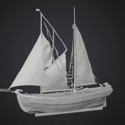 Mô hình tàu buồm 3D tinh xảo - File in 3D độc đáo trang trí bàn làm việc