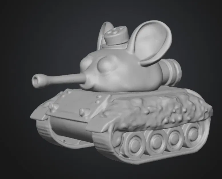 Mô hình xe tăng chuột Mouse Tank in 3D cực kỳ ngộ nghĩnh - Image 1