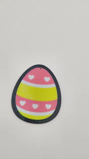 Móc khóa Trứng Phục sinh hình Trái tim - Image 1