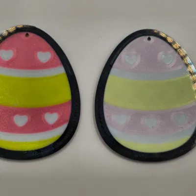 Móc khóa Trứng Phục sinh hình Trái tim