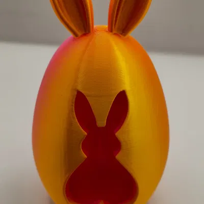 Mô hình trang trí trứng Phục sinh hình thỏ - Easter Bunny Egg Decoration