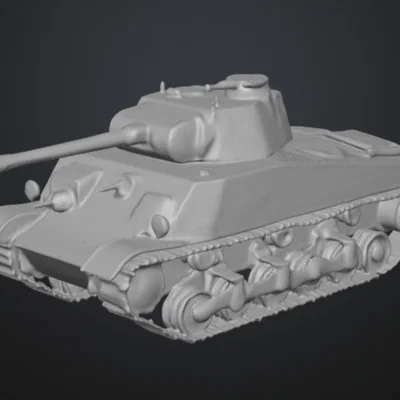Mô hình xe tăng chiến đấu quân sự in 3D cực chi tiết