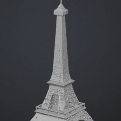 Mô hình tháp Eiffel tinh tế dùng để trang trí in 3D