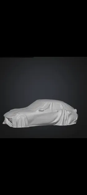 Mô hình 3D xe ô tô phủ bạt độc đáo - Mẫu thiết kế nghệ thuật trang trí - Image 1