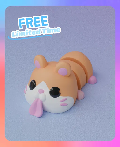 Móc khóa Chuột Hamster Flexi (Phiên bản 1 màu) - Image 1