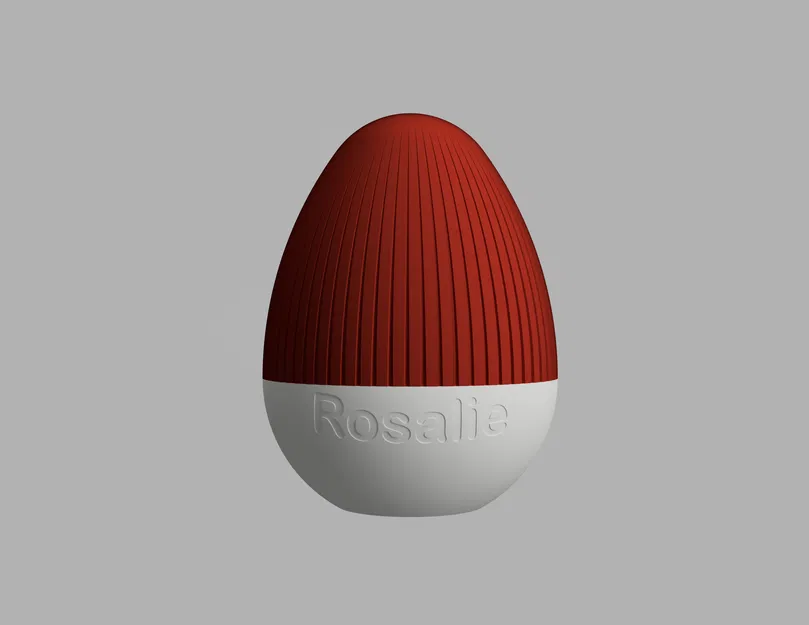 Trứng Phục sinh Parametric – Thiết kế vặn ren hai phần có thể tùy chỉnh văn bản - Image 2