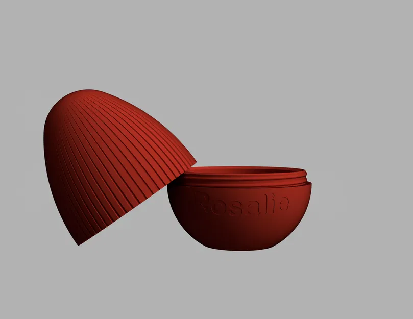 Trứng Phục sinh Parametric – Thiết kế vặn ren hai phần có thể tùy chỉnh văn bản - Image 3