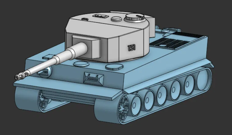 Mô hình xe tăng Tiger 131 in 3D chi tiết - Dành cho người đam mê WW2 - Image 1