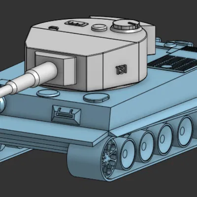 Mô hình xe tăng Tiger 131 in 3D chi tiết - Dành cho người đam mê WW2