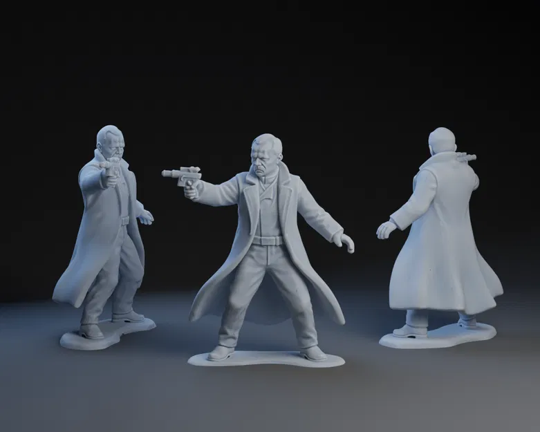 Mô hình 3D Luthen Rael (Andor) phong cách lính nhựa cổ điển - Image 1