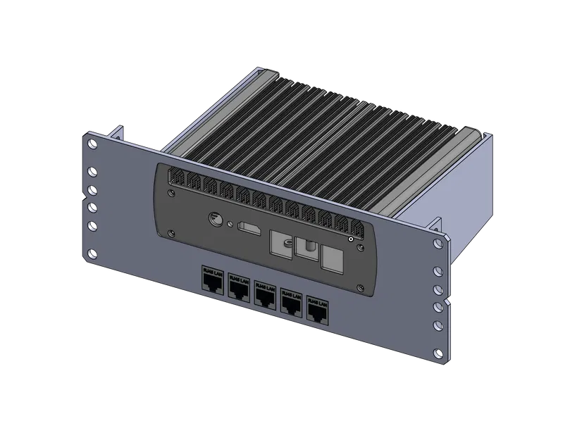 Giá treo rack mini 2U cho Protectli FW6A/B/C - Image 1