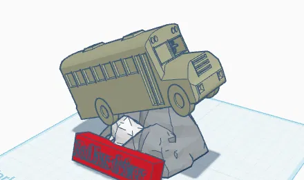 Mô hình 3D Bad bus driver J5 - Tài xế xe buýt nhí đầy ấn tượng - Image 1