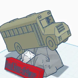 Mô hình 3D Bad bus driver J5 - Tài xế xe buýt nhí đầy ấn tượng