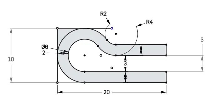 Kẹp ống nhựa 3D Hose Clamp D6x20 chắc chắn, dễ in - Image 3