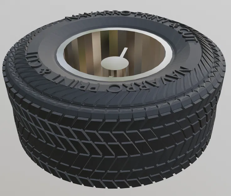 Mô hình lốp xe đa địa hình All-Terrain 3D cho xe mô hình - Image 1