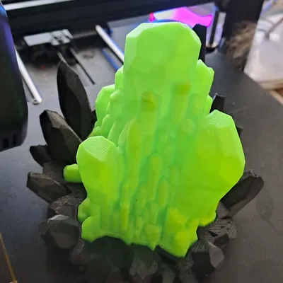 Mô hình đèn pha lê (Crystal lamp) in 3D đẹp mắt không cần dùng điện