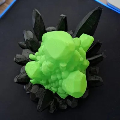 Mô hình đèn pha lê (Crystal lamp) in 3D đẹp mắt không cần dùng điện