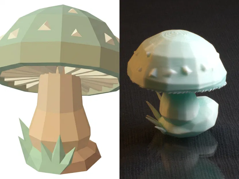 Mô hình Nấm Low Poly - Pip - Image 1