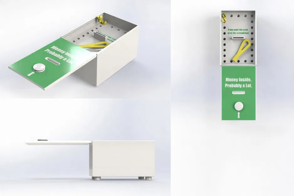 Mô hình hộp đựng tiền thông minh với cơ chế đánh lừa độc đáo - Image 1