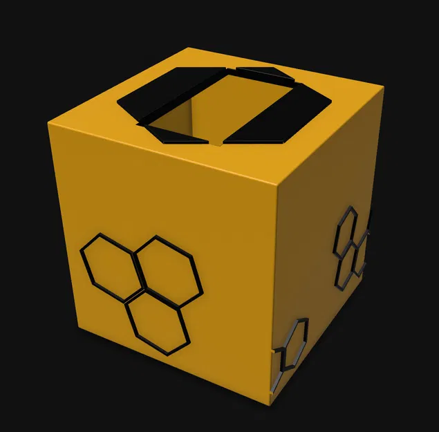 Vỏ bọc hộp khăn giấy hình tổ ong (Honeycomb Tissue Box Cover) - Image 2