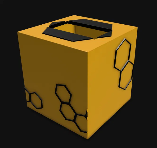 Vỏ bọc hộp khăn giấy hình tổ ong (Honeycomb Tissue Box Cover) - Image 3