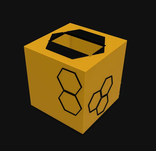 Vỏ bọc hộp khăn giấy hình tổ ong (Honeycomb Tissue Box Cover) - Image 4