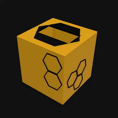 Vỏ bọc hộp khăn giấy hình tổ ong (Honeycomb Tissue Box Cover)