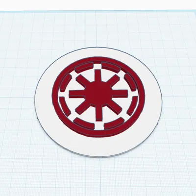 Mô hình in 3D logo Cộng hòa Star Wars - Republic Logo