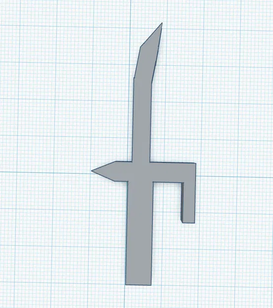 Mô hình kiếm 3D Sword Re-made với thiết kế lưỡi cong độc đáo - Image 2