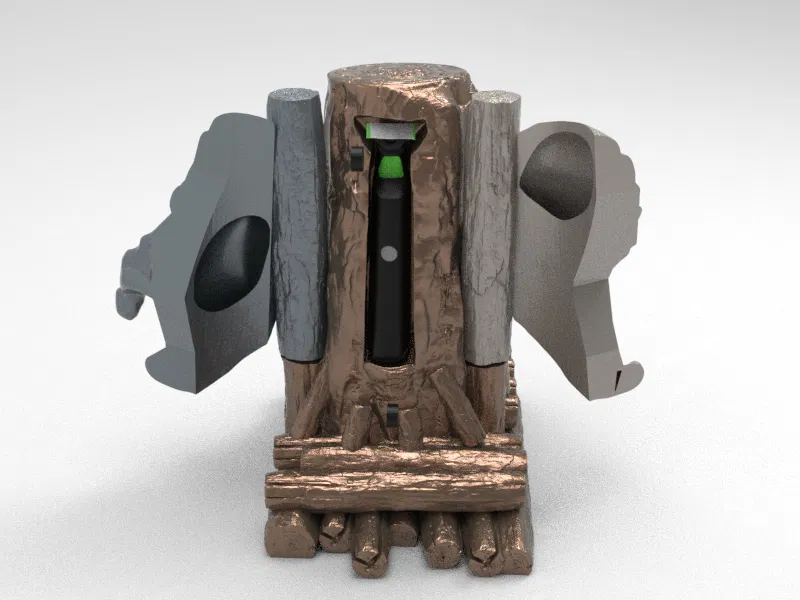 Bệ Thờ Đầu Phù Thủy Trung Cổ – Giá Đựng Philips OneBlade - Image 7