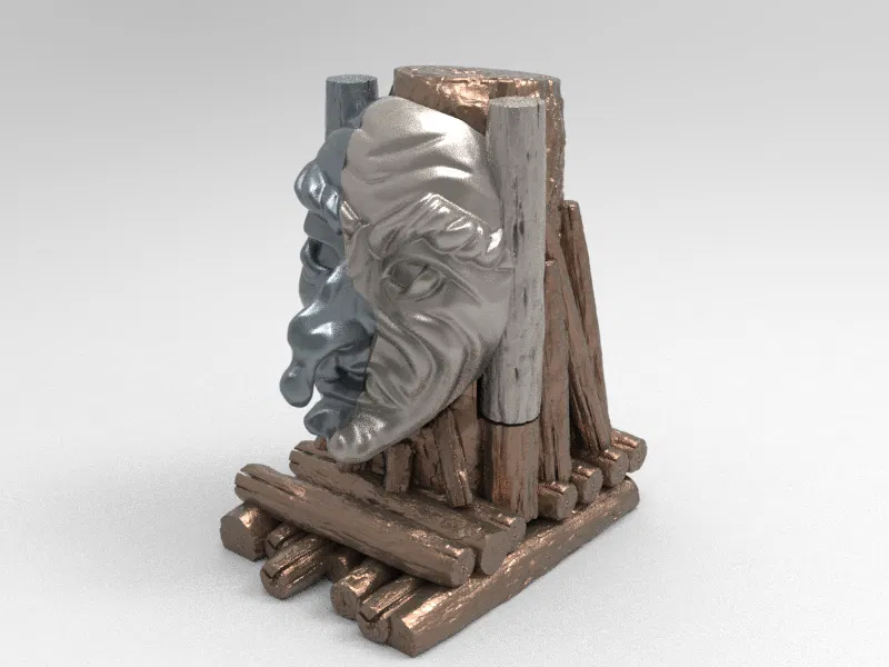 Bệ Thờ Đầu Phù Thủy Trung Cổ – Giá Đựng Philips OneBlade - Image 8