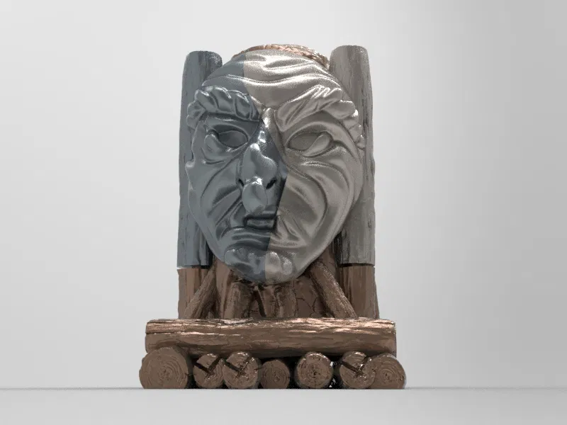 Bệ Thờ Đầu Phù Thủy Trung Cổ – Giá Đựng Philips OneBlade - Image 10