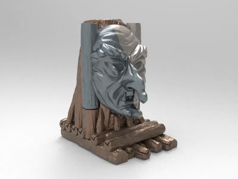 Bệ Thờ Đầu Phù Thủy Trung Cổ – Giá Đựng Philips OneBlade - Image 11