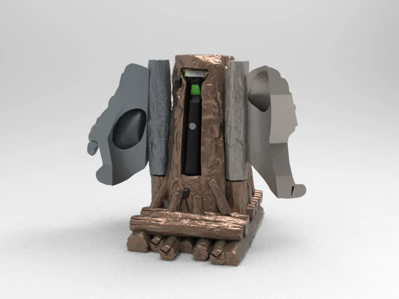 Bệ Thờ Đầu Phù Thủy Trung Cổ – Giá Đựng Philips OneBlade - Image 12