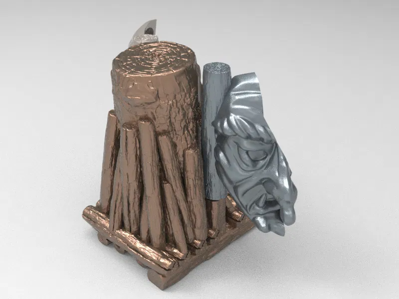 Bệ Thờ Đầu Phù Thủy Trung Cổ – Giá Đựng Philips OneBlade - Image 14