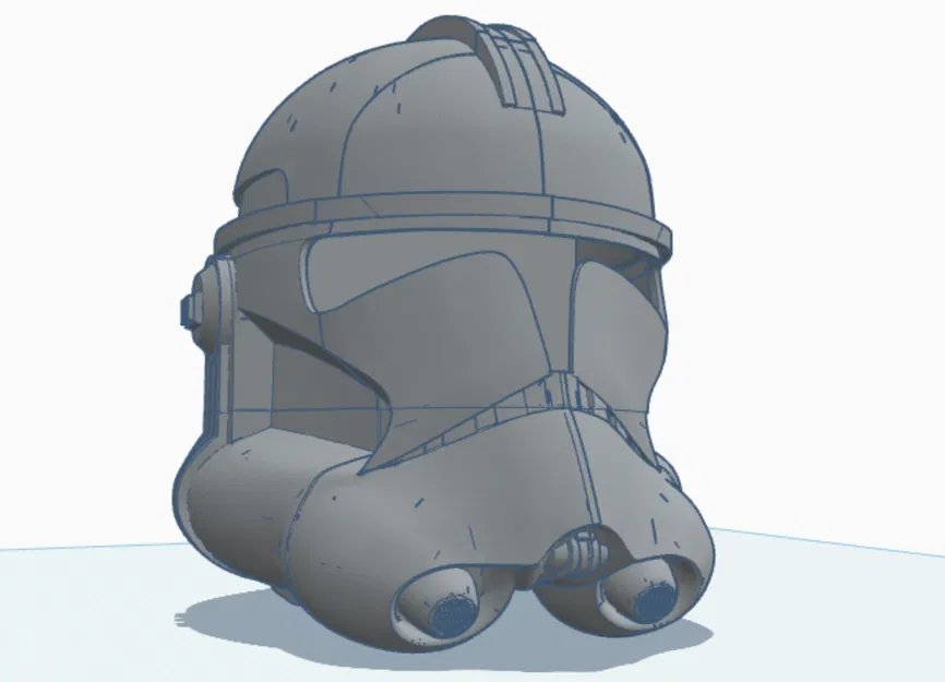 Mô hình mũ Clone Trooper (Star Wars) cho máy in 3D - Image 1