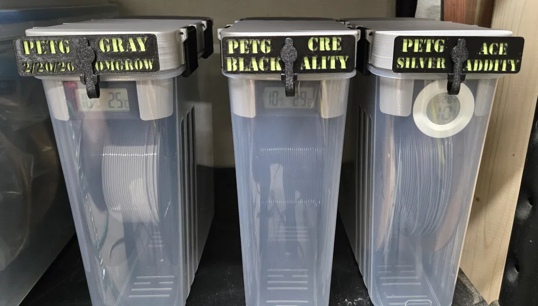 Bản Remix Cải Tiến: Nắp, Khóa, Hộp Hút Ẩm, Ron TPU & Phụ Kiện cho Hộp Đựng Filament - Image 2