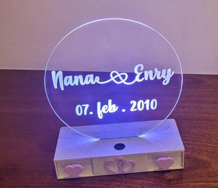 Đế đèn Acrylic - Acrylic Lamp - Image 1