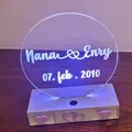 Đế đèn Acrylic - Acrylic Lamp - Thumbnail 1