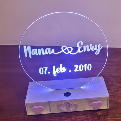 Đế đèn Acrylic - Acrylic Lamp